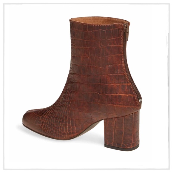 Free People Croc Embossed Cecile Booties - Picture 6 of 7